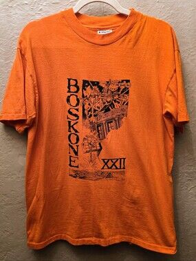 Vintage 90s Boskone XXII Hanes Beefy-T Single Stitch Graphic T-Shirt USA L